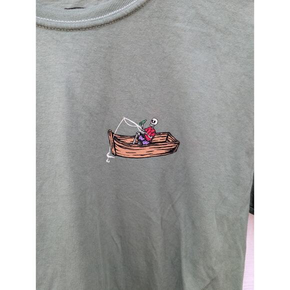 Call Your Mother Colorado Graphic Tee Shirt Sz M Skeleton Fishing Outdoors Boat - Picture 4 of 5